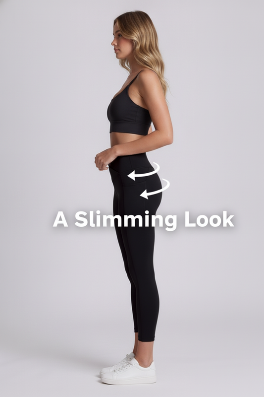Nova Sculpt Leggings in Black - A Slimming Look