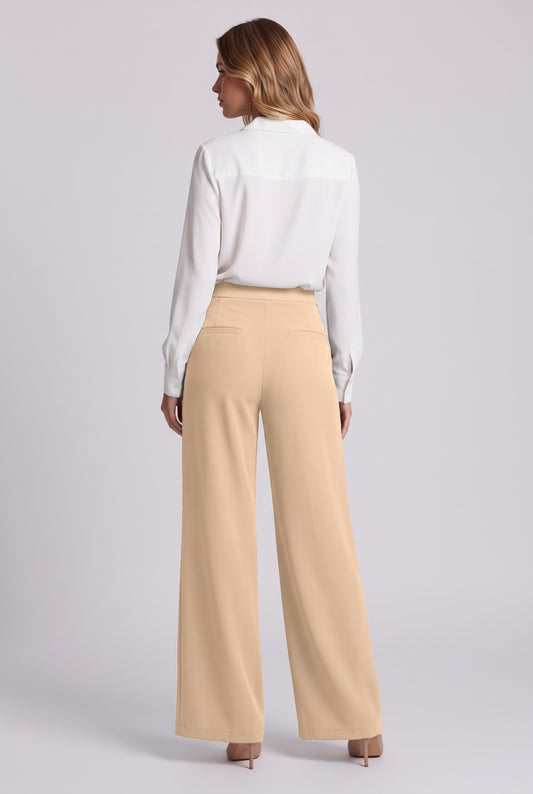 Elise Trousers in Beige, back view