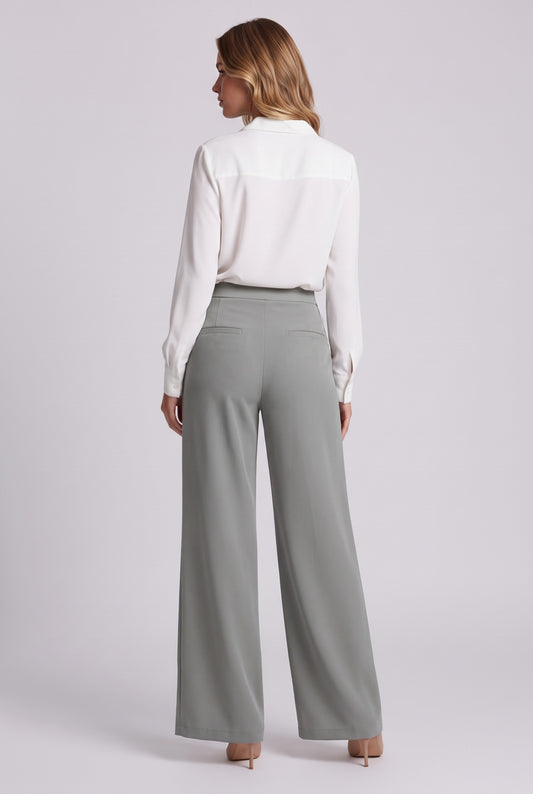 Elise Trousers in Grey, back view