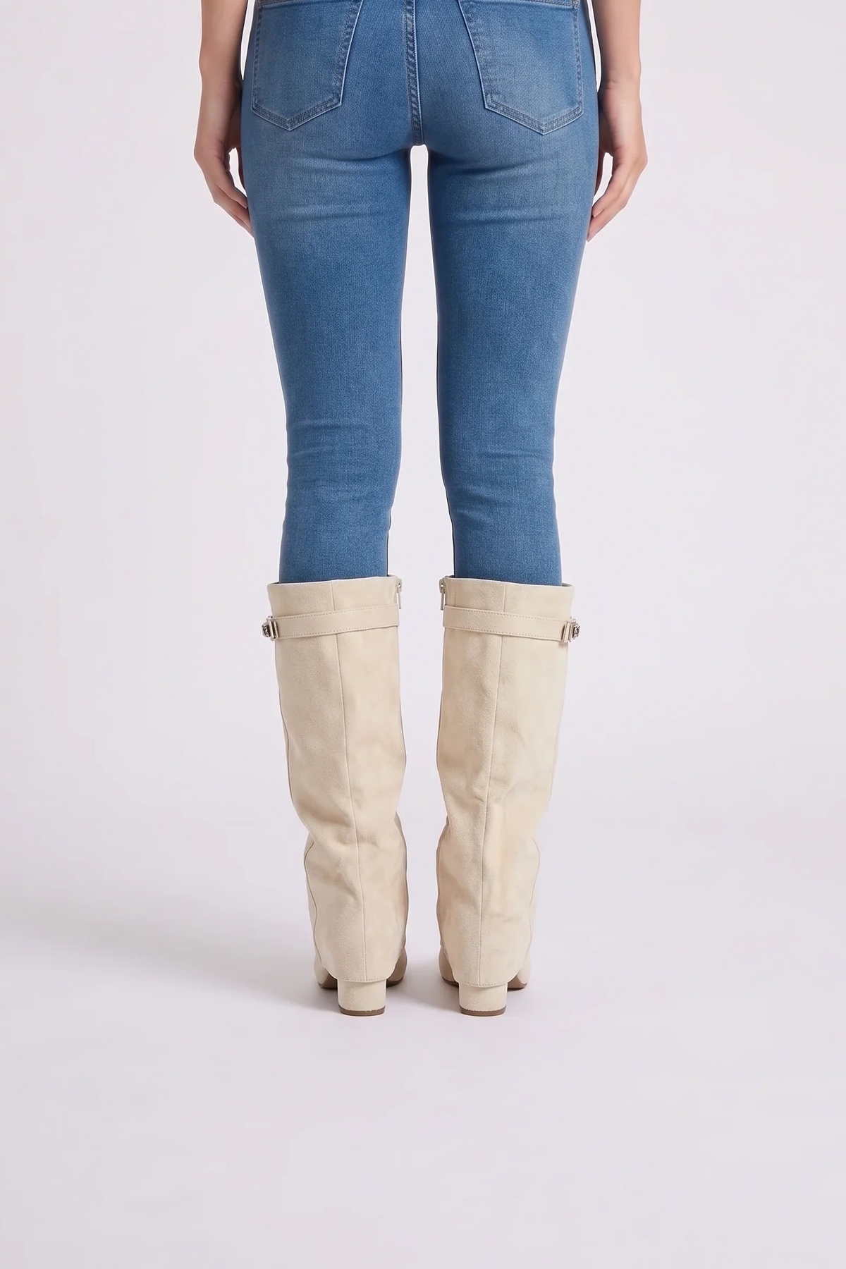 Talia Suede Light Boots - back view