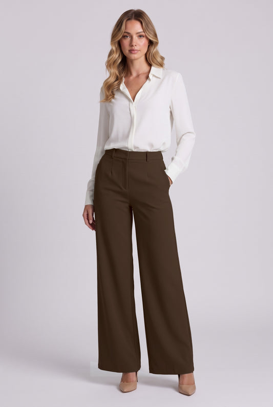 Elise Trousers in Brown, front view