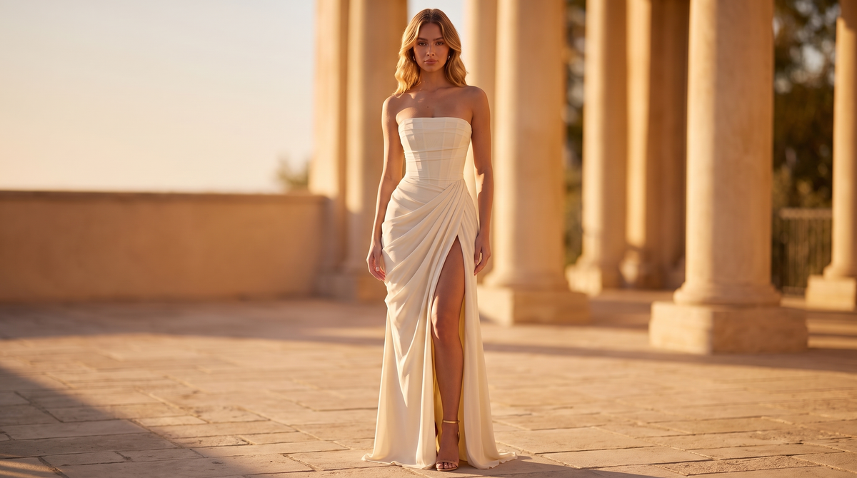 Shasha Blake homepage banner - Ophelia Corset Maxi Dress (centered)