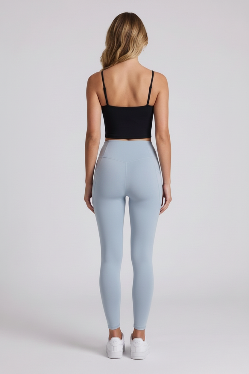 Nova Sculpt Leggings - Silent Blue, espalda