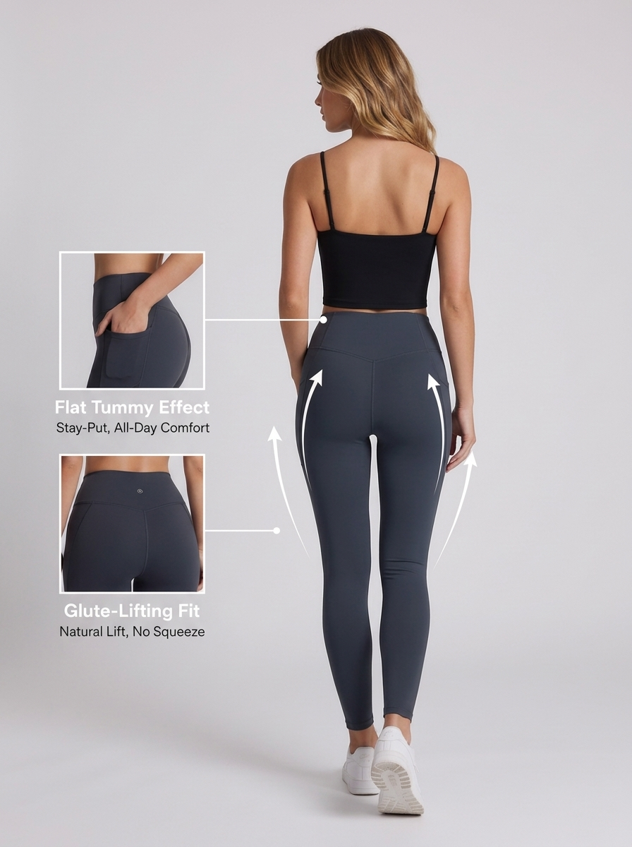 Nova Sculpt Leggings - Flat Tummy Effect, Glute-Lifting Fit