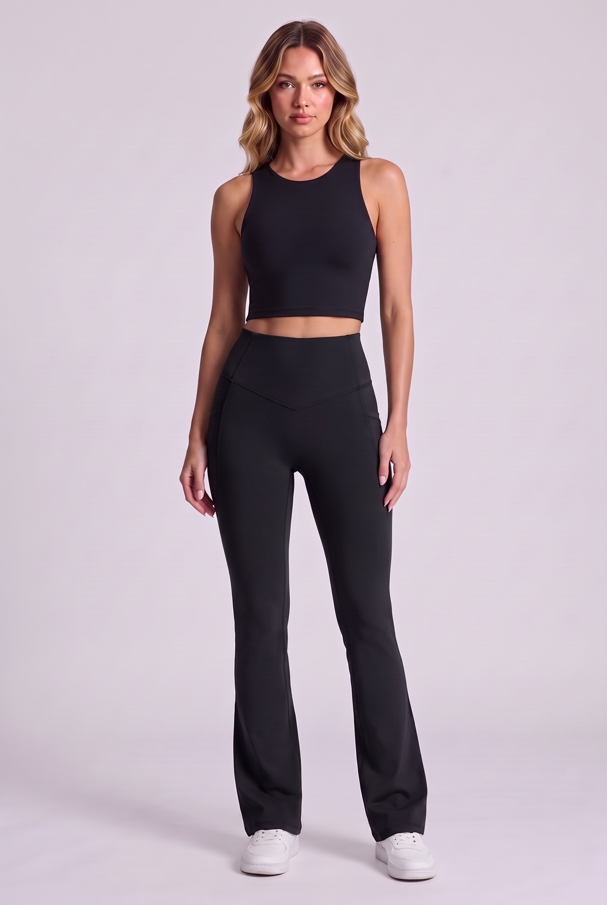 Harlow Bootcut Leggings - Black, frente