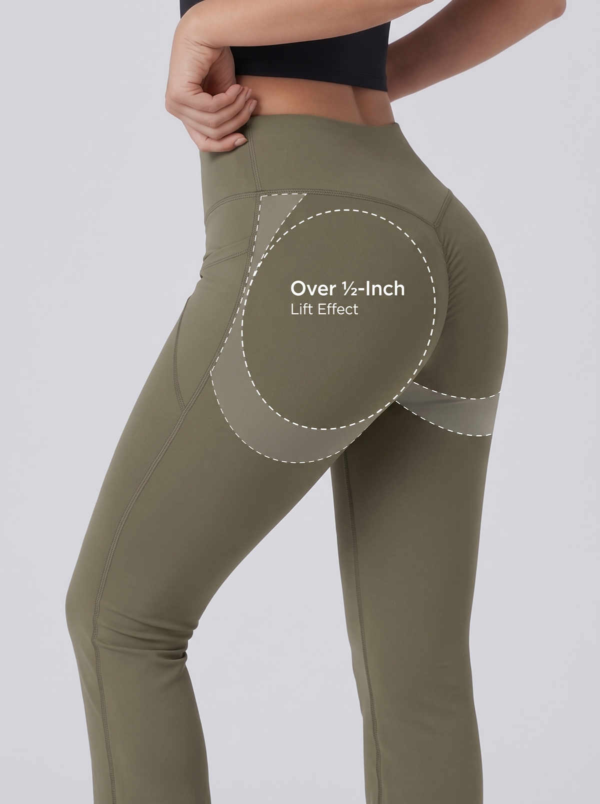 Harlow Bootcut Leggings - Over 1/2-Inch Lift Effect
