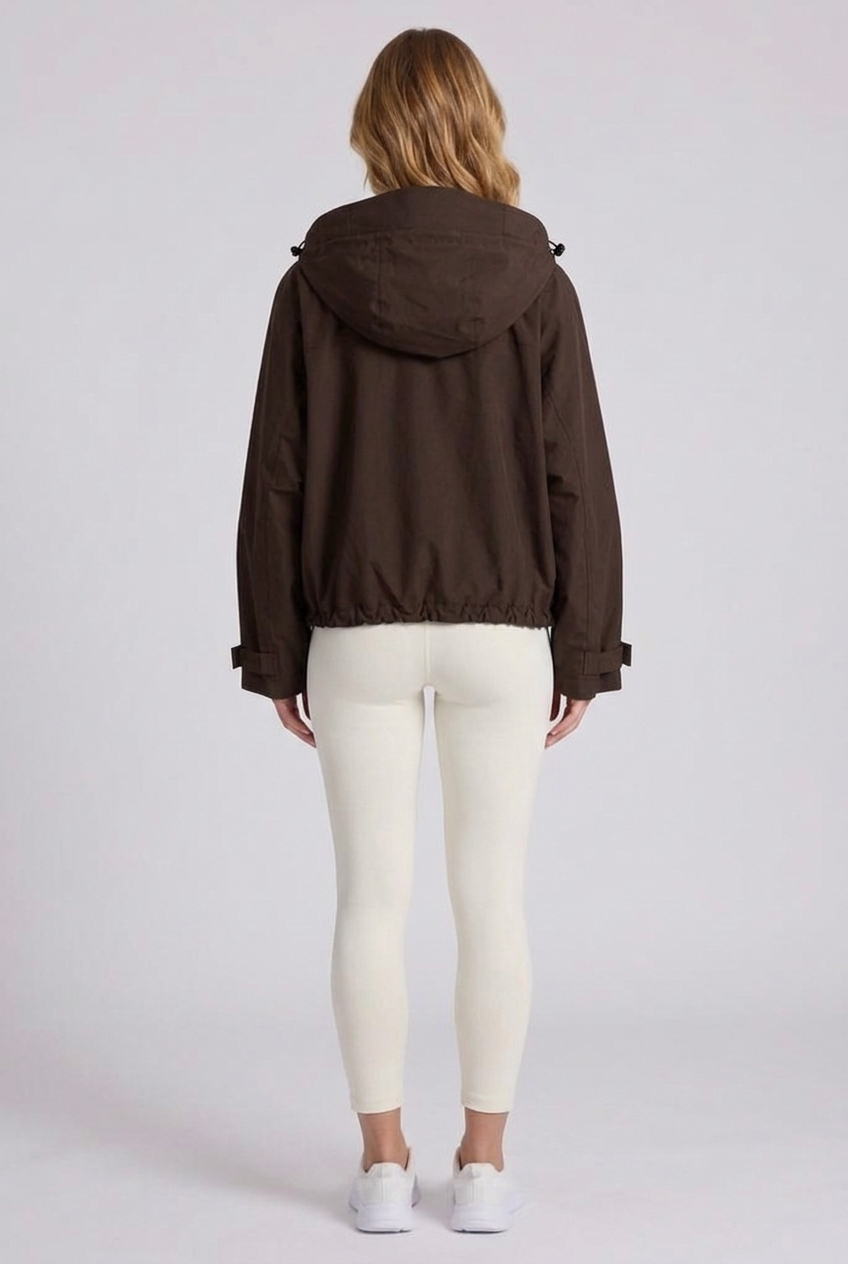 Marlow Storm Jacket - Mocha Brown - Back