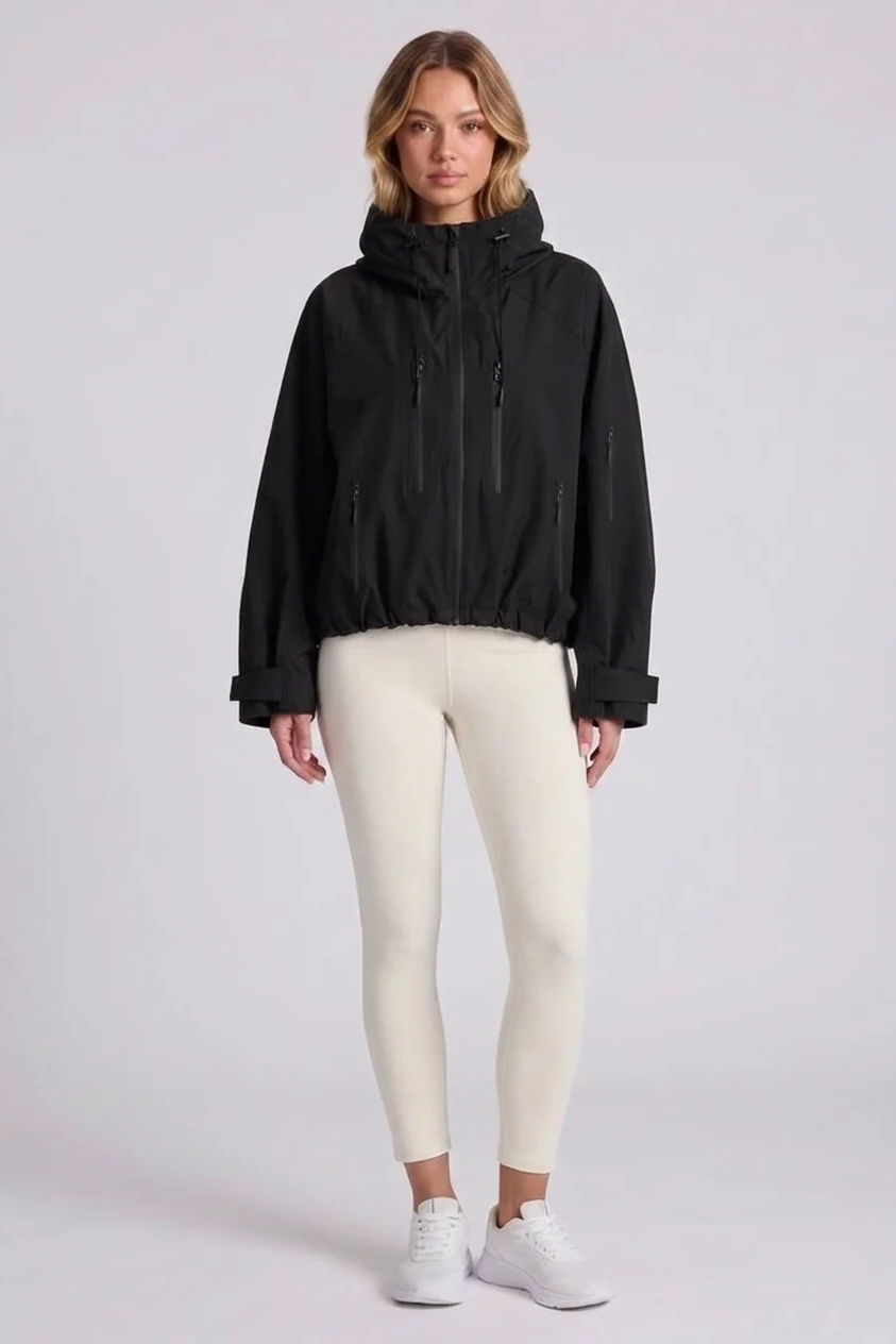 Marlow Storm Jacket in Black - front view