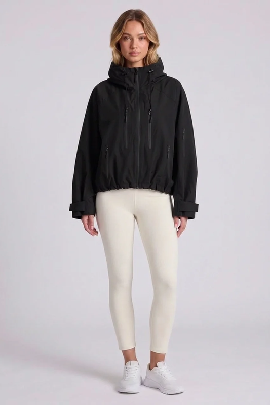 Marlow Storm Jacket in Black - front view