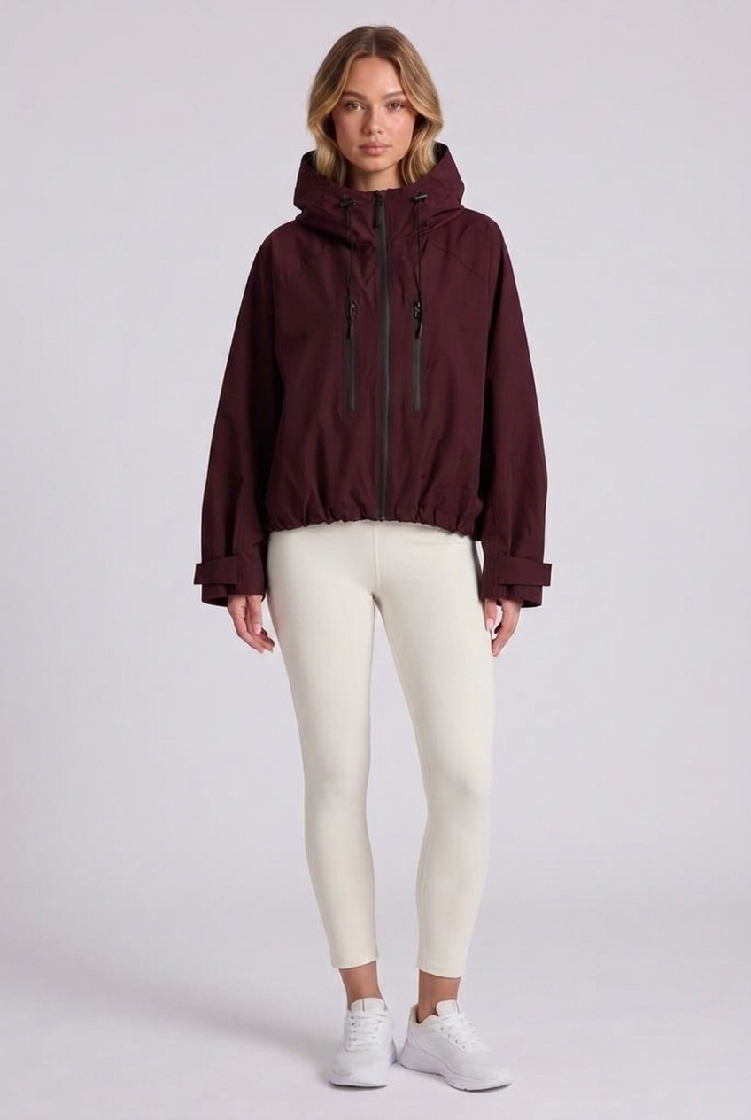Marlow Storm Jacket - Burgundy - Front