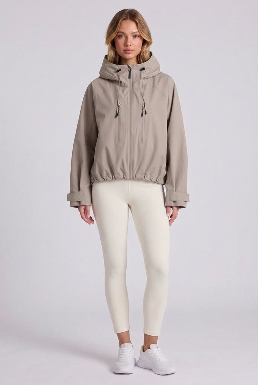Marlow Storm Jacket - Taupe - Front
