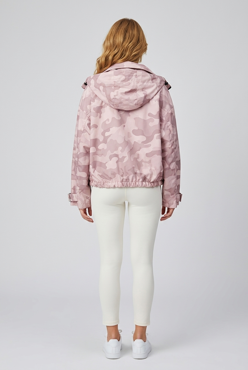 Marlow Storm Jacket - Pink Camo - Back