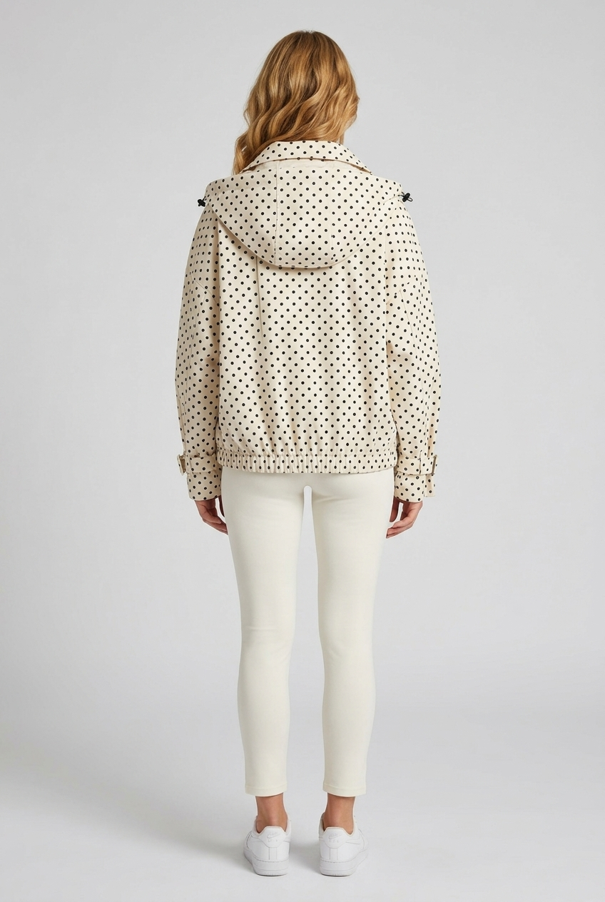 Marlow Storm Jacket - Pin Dot - Back