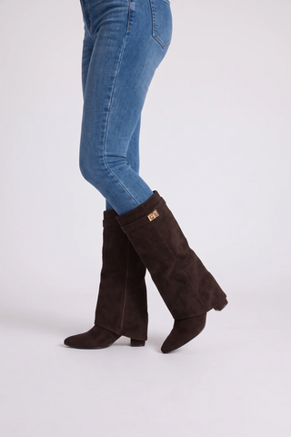 Talia Suede Brown Boots